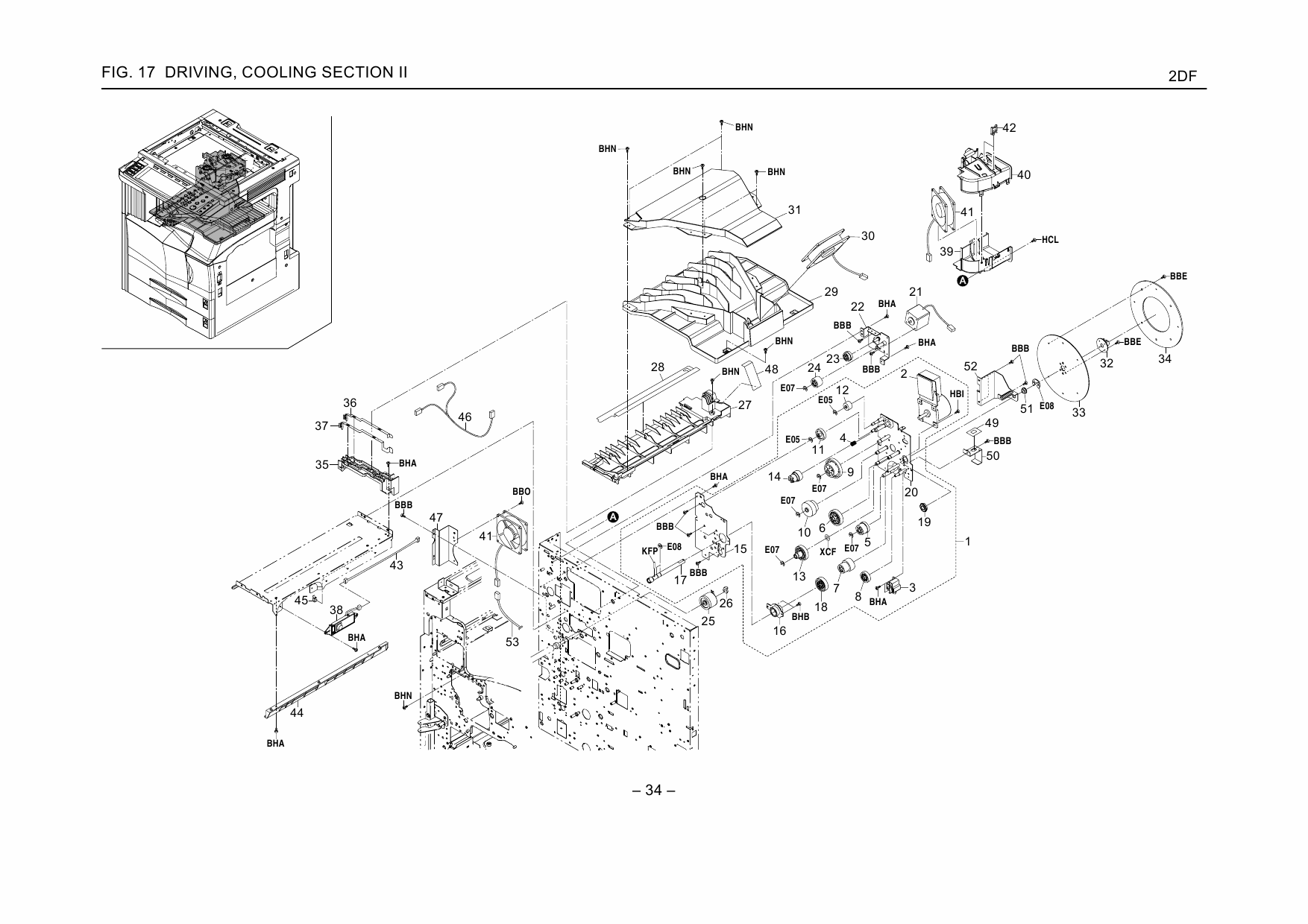 KYOCERA Copier KM-2530 3530 4030 Parts Manual-4
